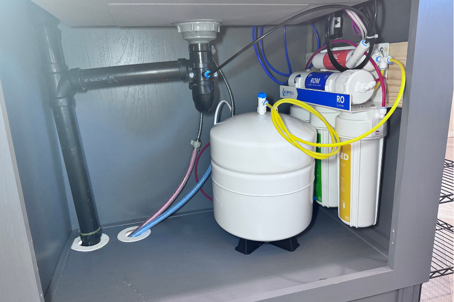 Under sink ro system install