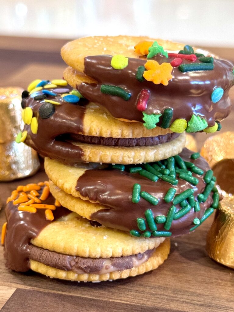 Rolo Stuffed Ritz Crackers