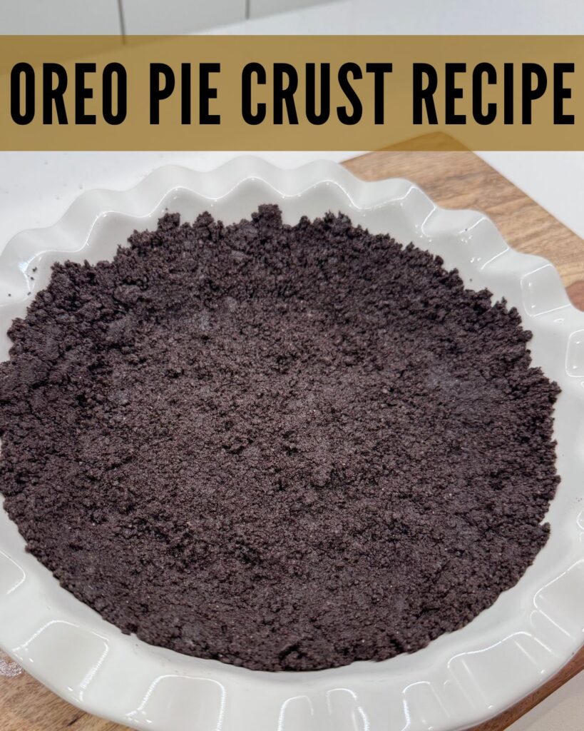 oreo pie crust recipe